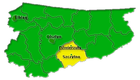 mapa wojew&oacute;dztwo